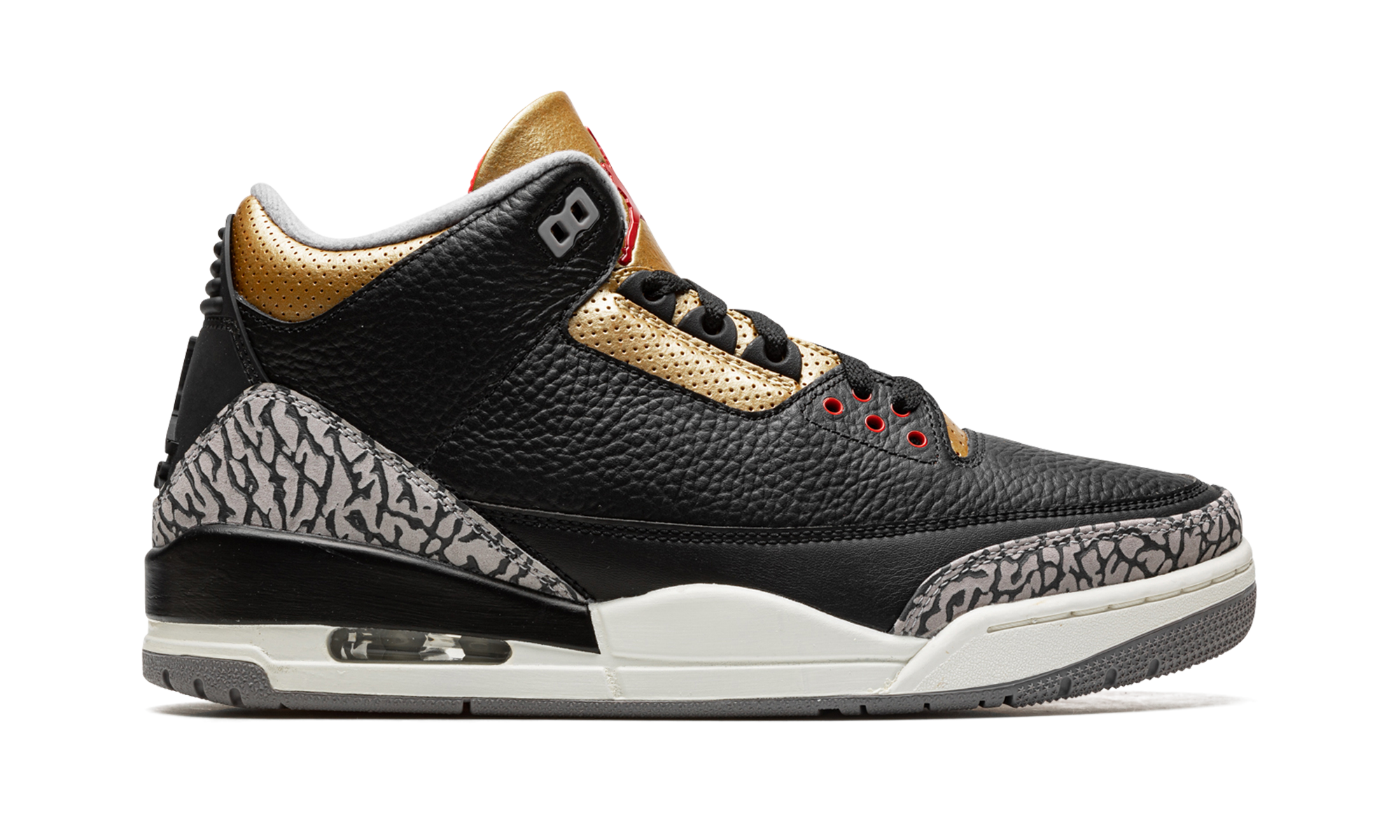 Air Jordan 3 Women "Black Cement Gold"
