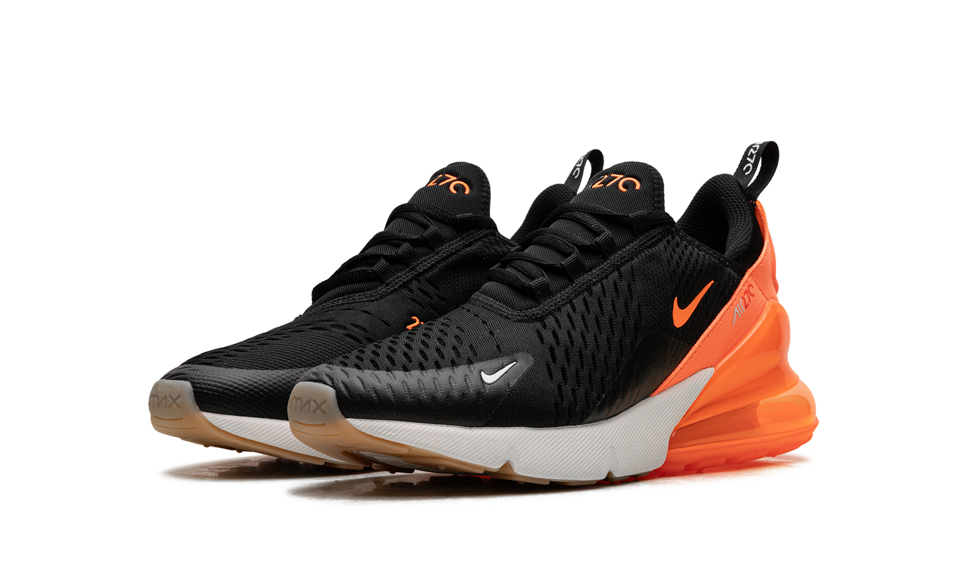 Air Max 270 GS "Black Total Orange Bright Crimson"