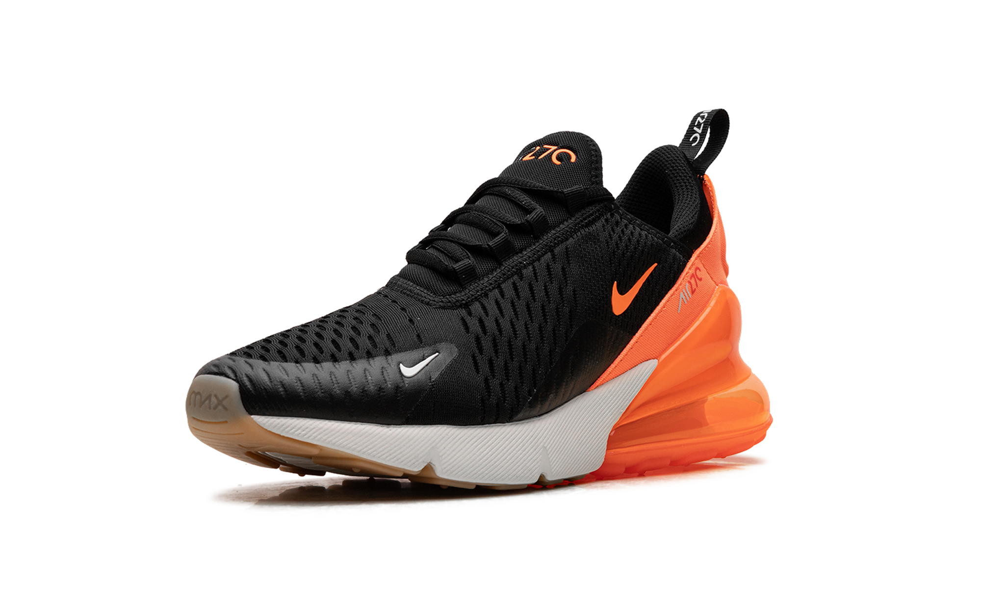 Air Max 270 GS "Black Total Orange Bright Crimson"