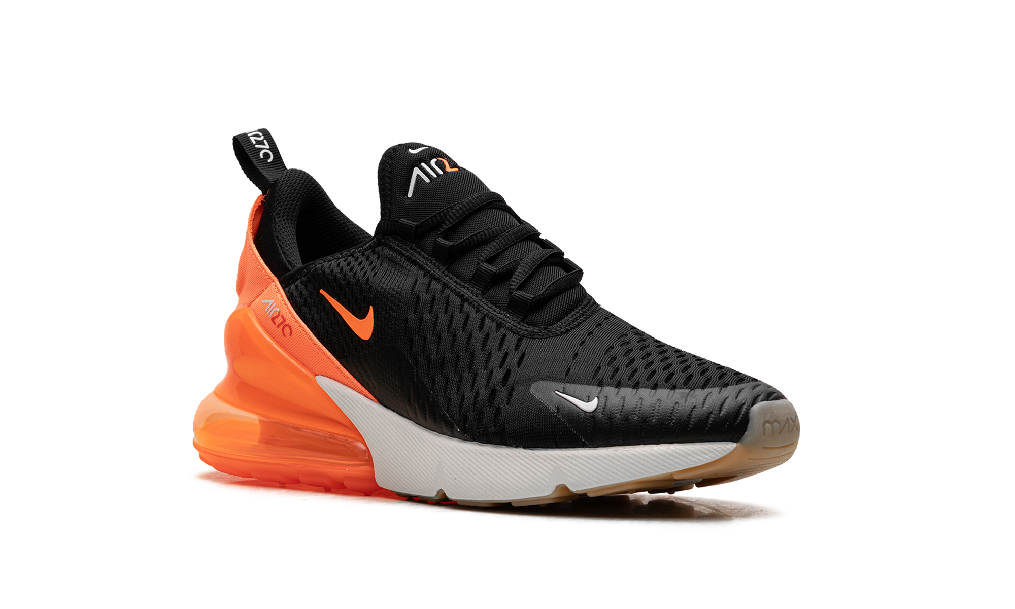 Air Max 270 GS "Black Total Orange Bright Crimson"