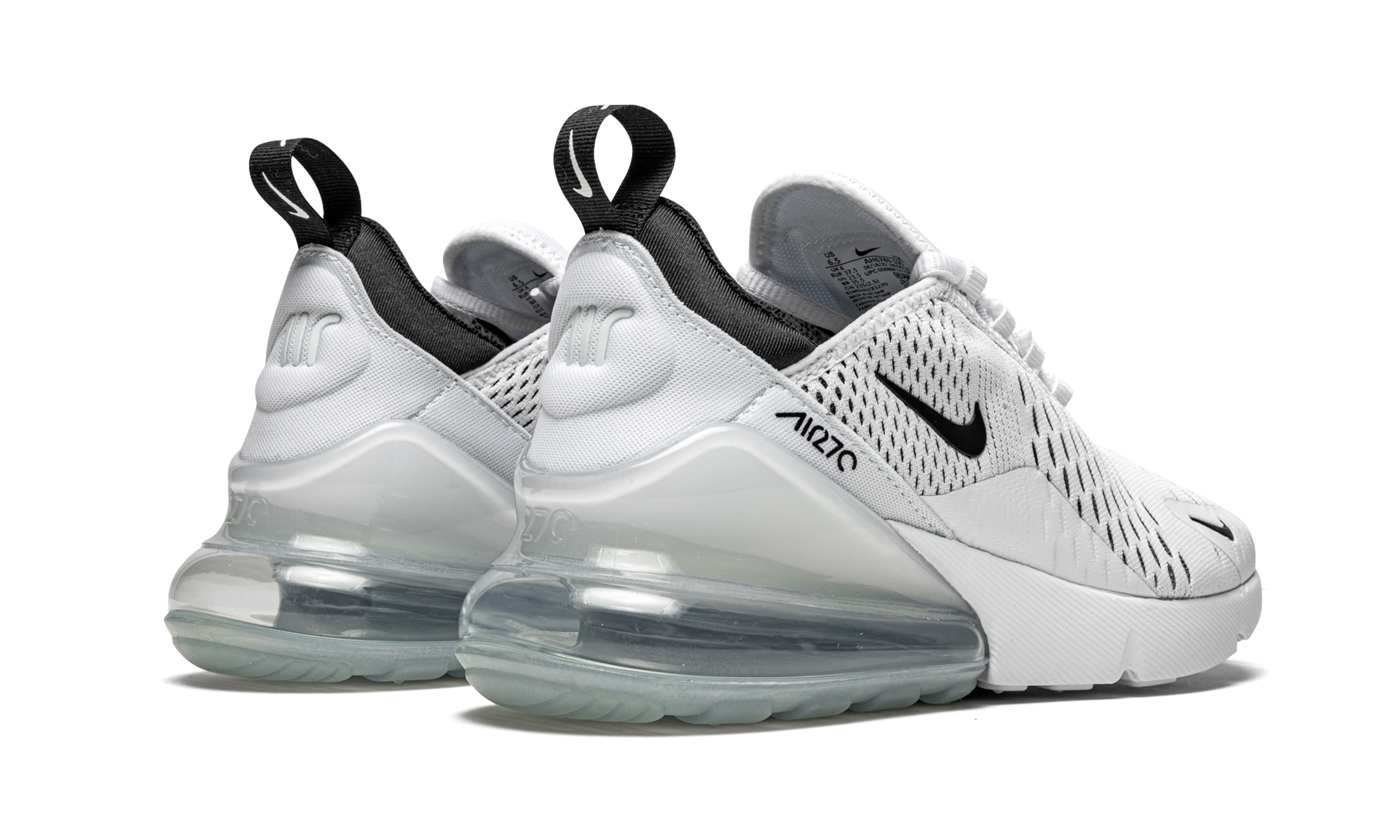 Air Max 270 Mns Women "White / Black"