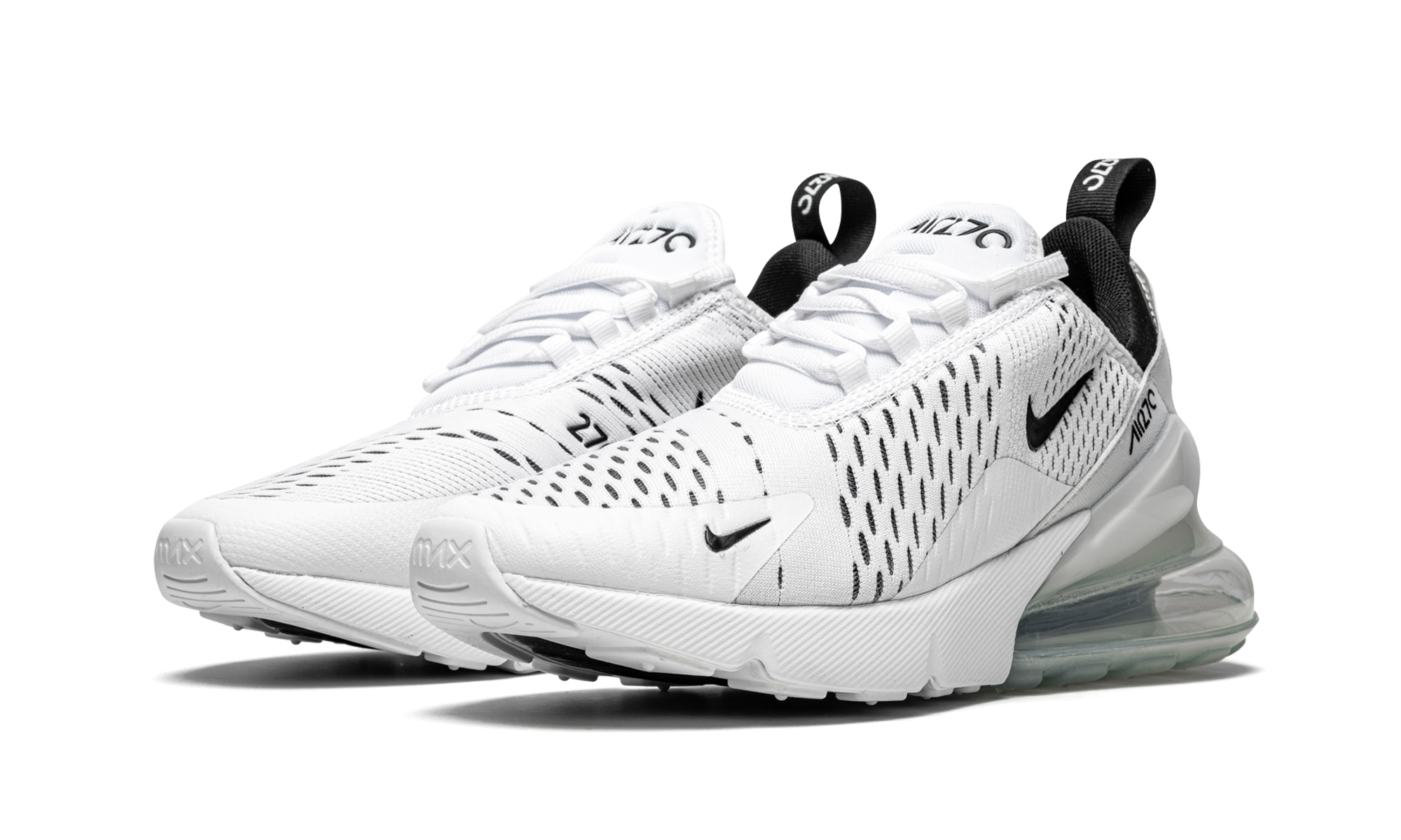 Air Max 270 Mns Women "White / Black"