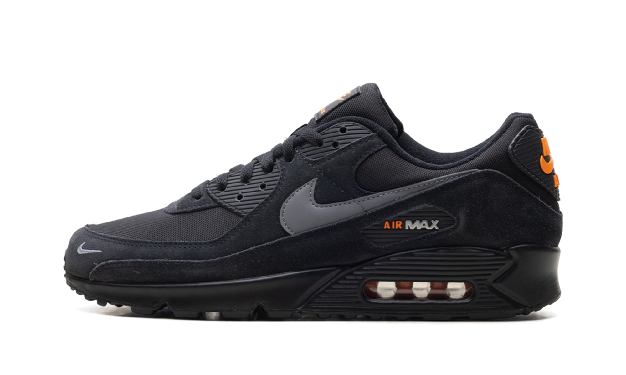 Air Max 90 "Black Metallic Cool Grey Orange"