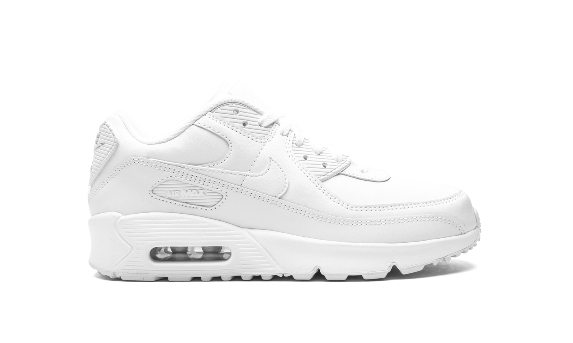 Air Max 90 Leather GS Triple "Triple White"