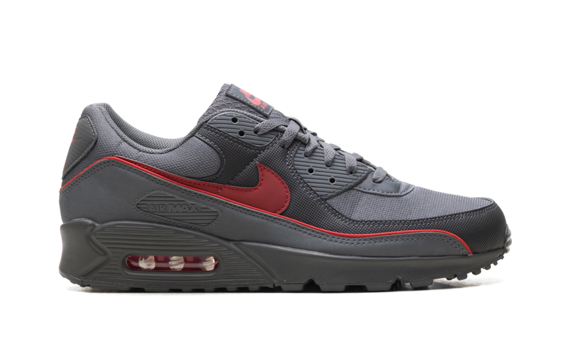 Air Max 90 Premium "Iron Grey University Red"
