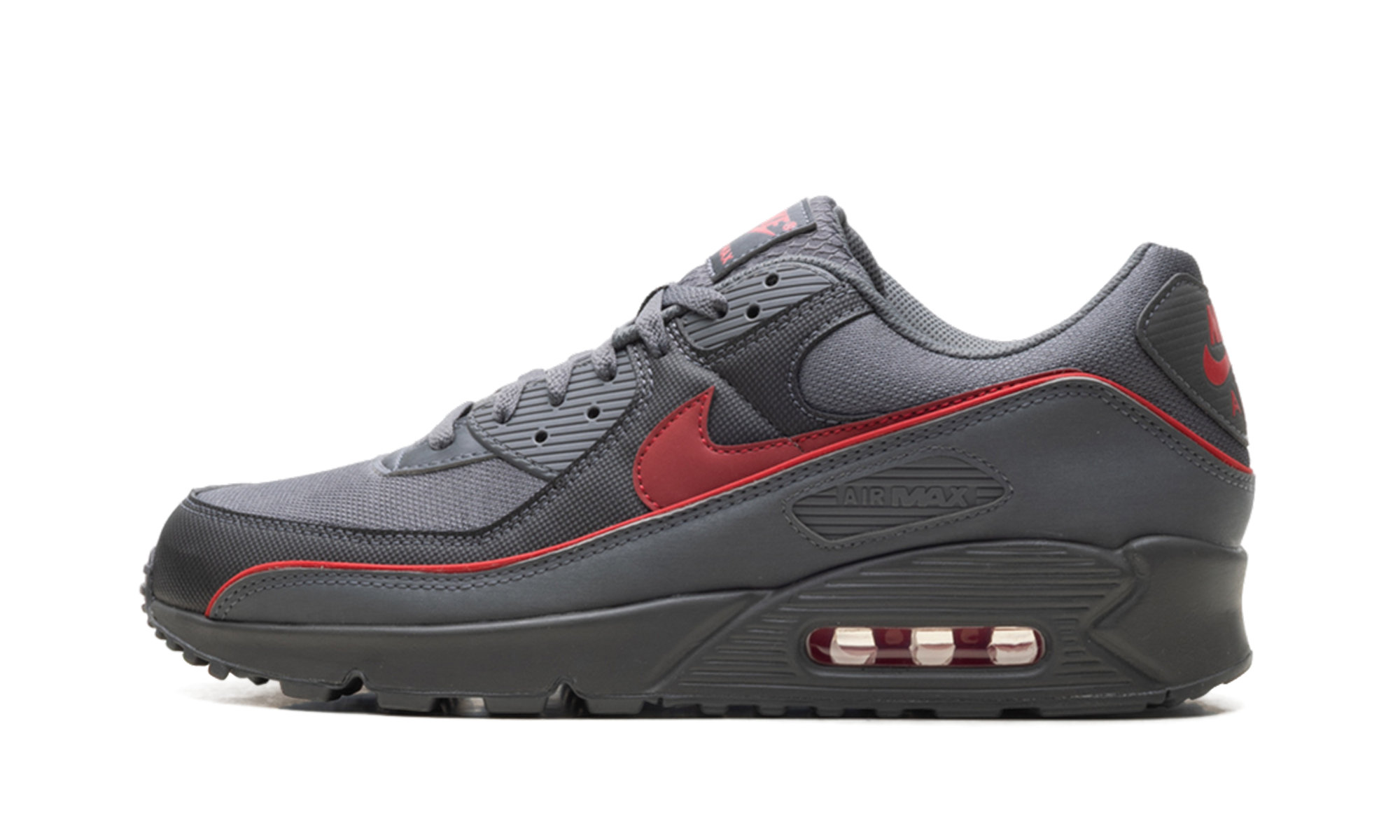 Air Max 90 Premium "Iron Grey University Red"