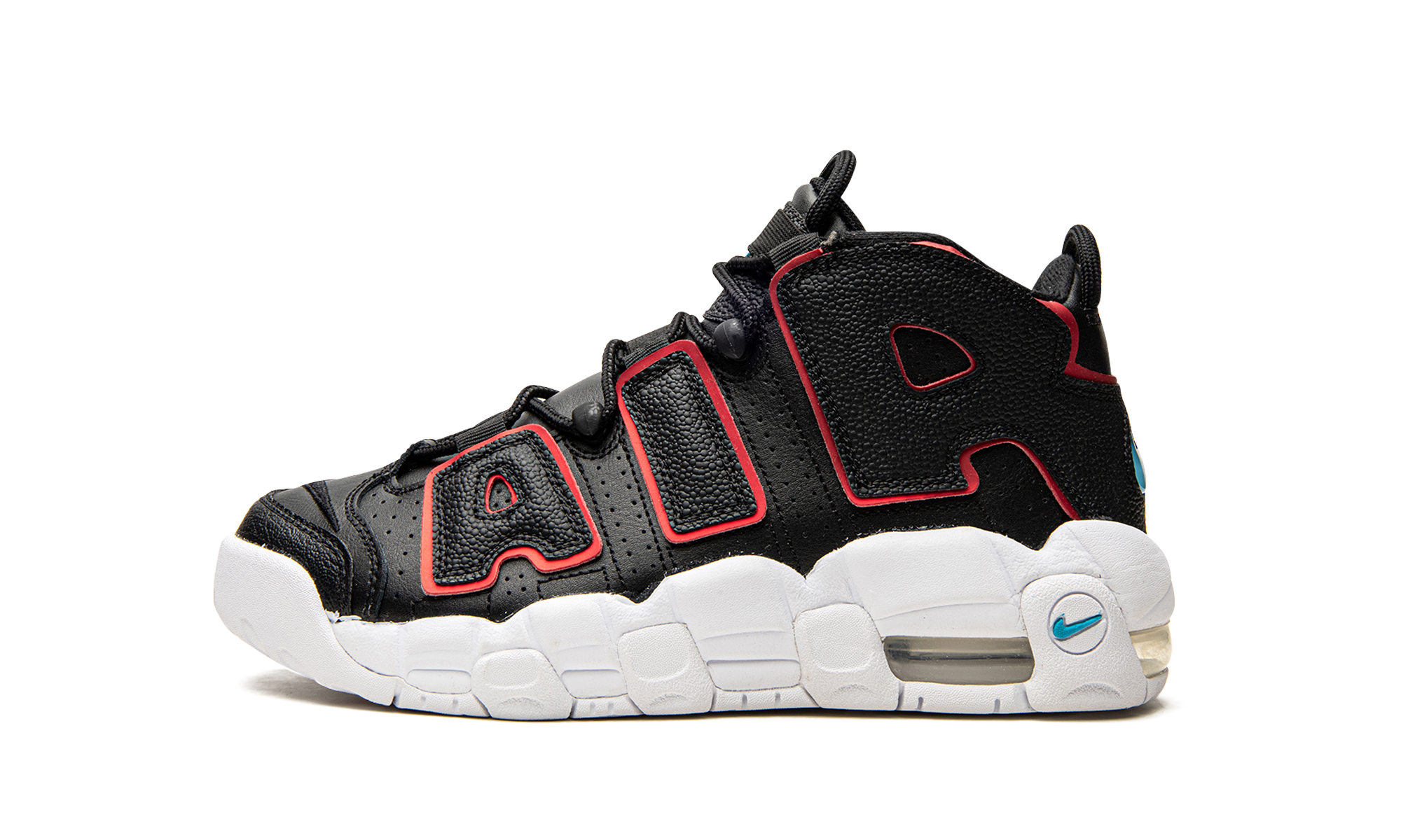 Air More Uptempo GS "Black Fusion Red"
