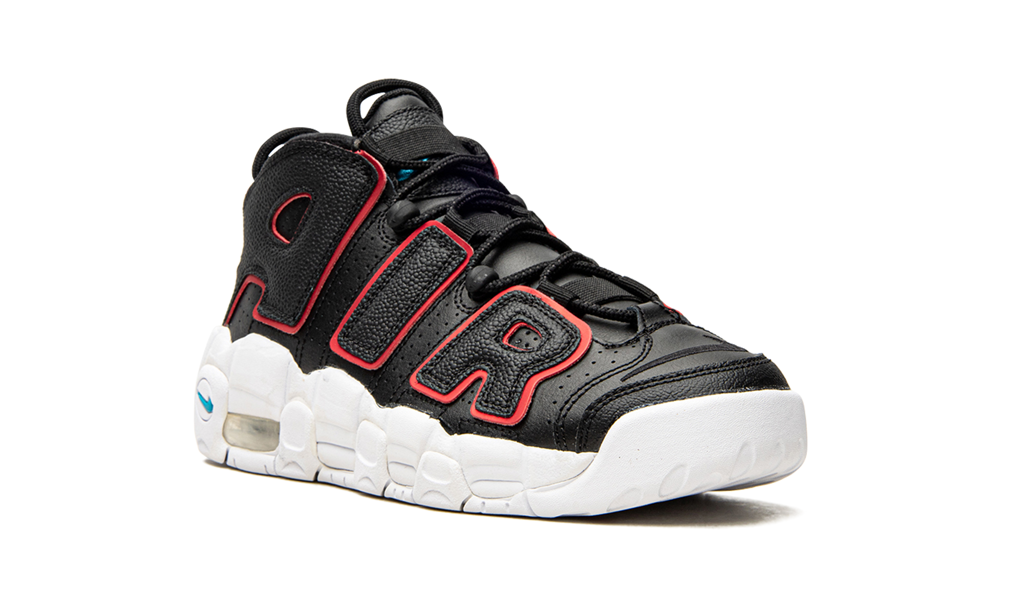 Air More Uptempo GS "Black Fusion Red"