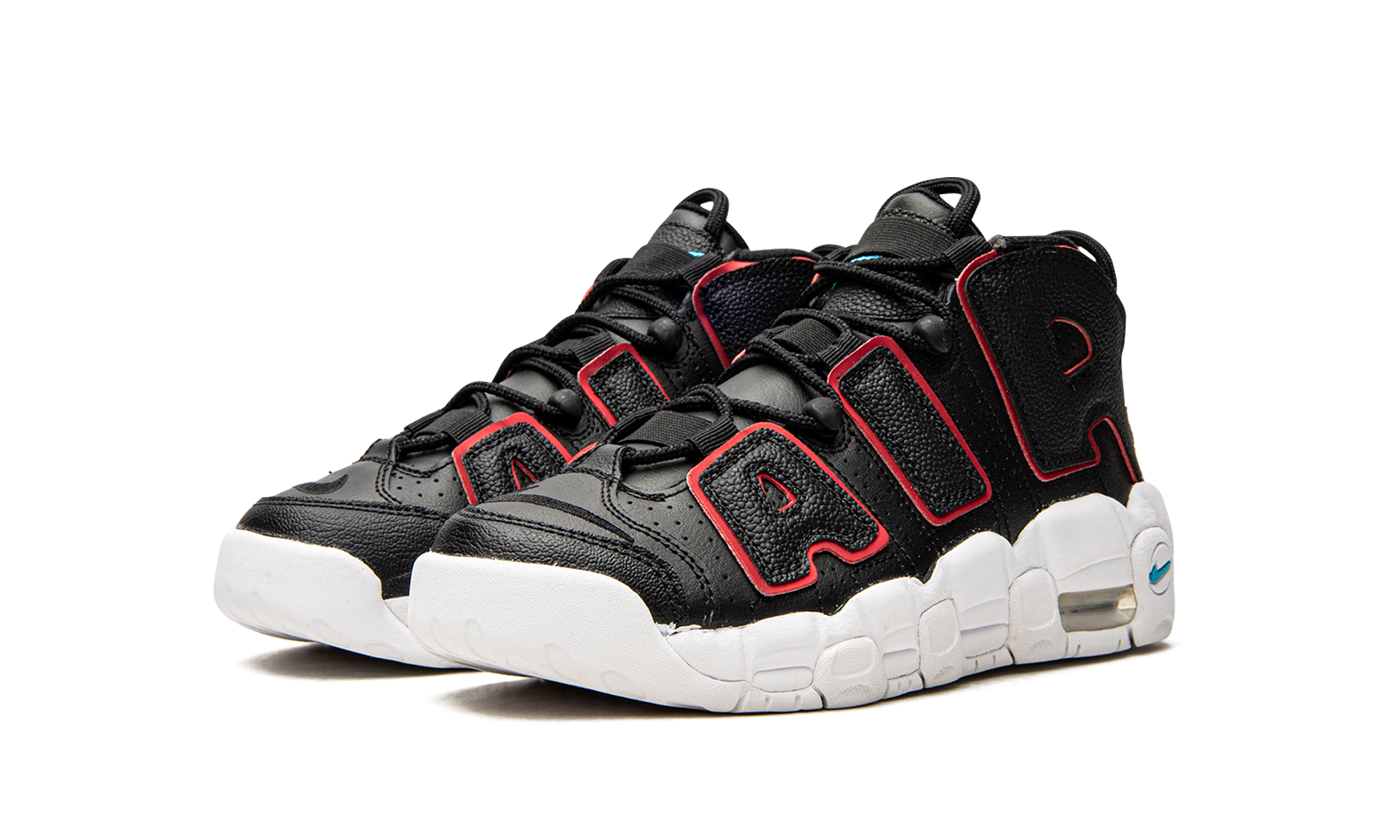 Air More Uptempo GS "Black Fusion Red"