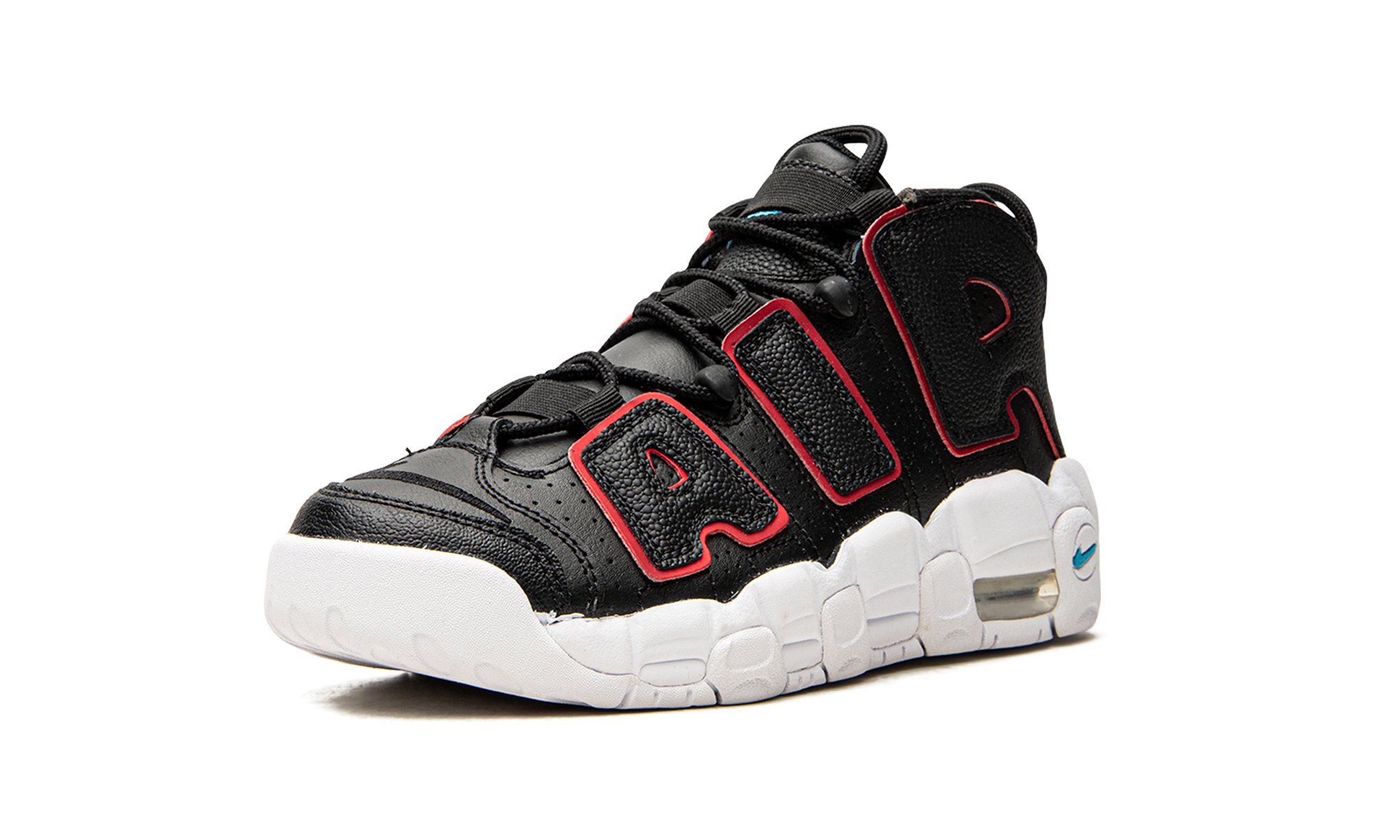 Air More Uptempo GS "Black Fusion Red"
