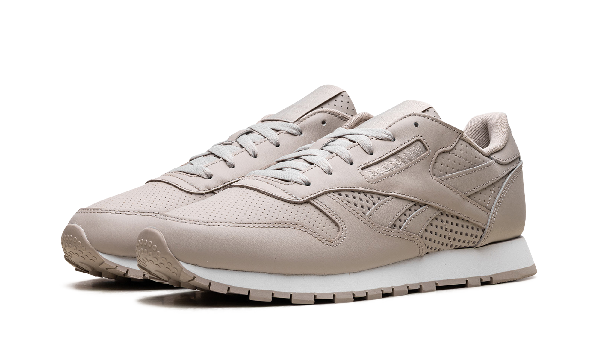Classic Leather "Light Sand / White"