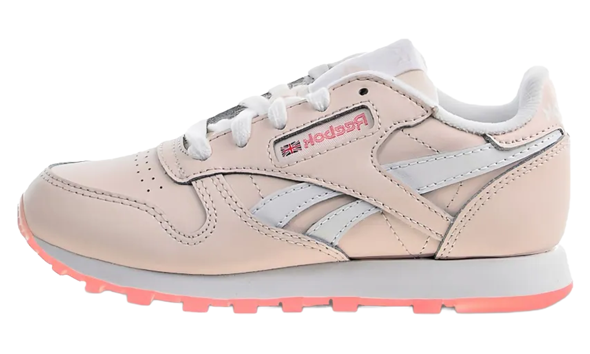 Classic Leather Ps "Pink White Panton"