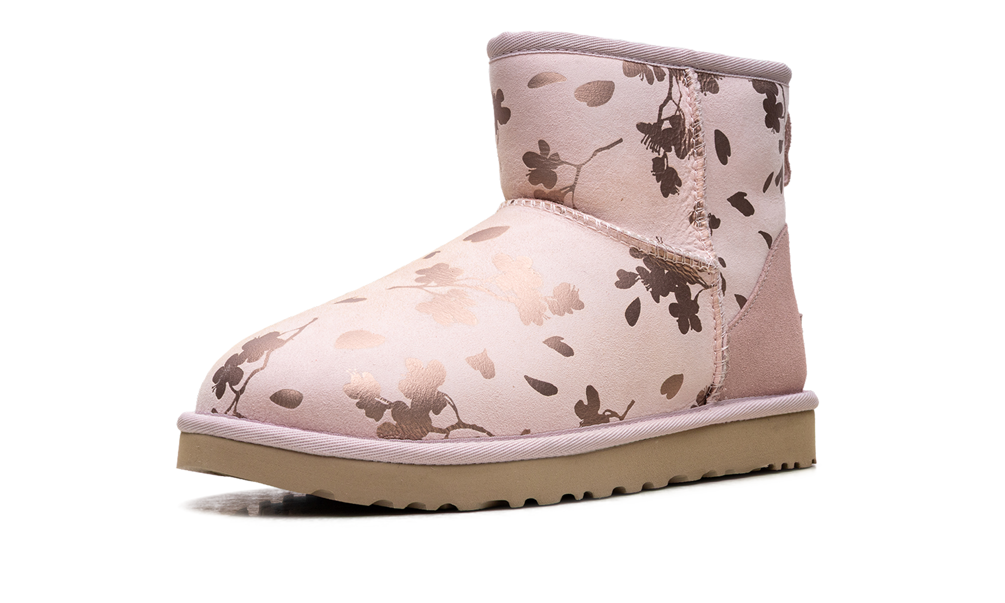 Classic Mini Women "Floral Foil Pink Red Fleece Lined"