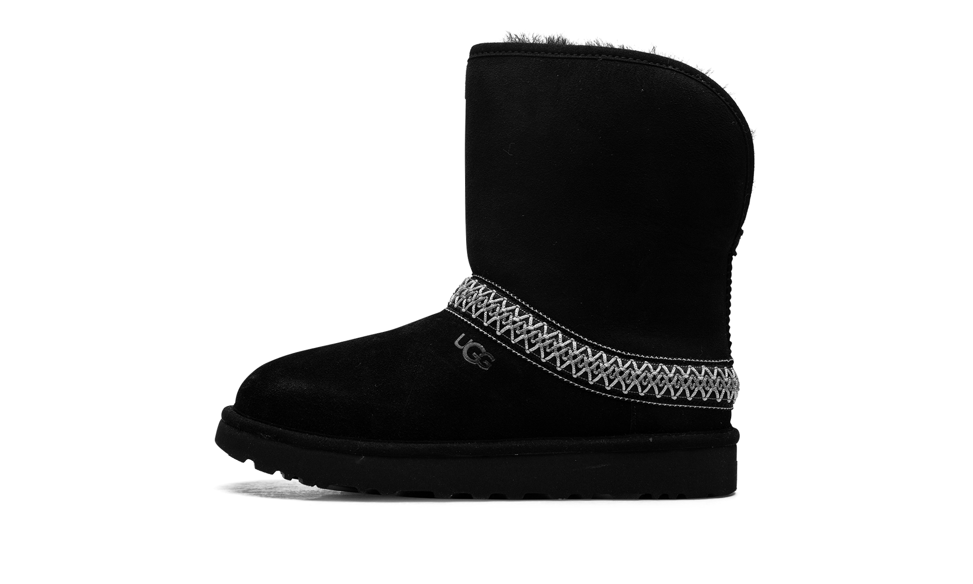 Classic Short Crescent Boot Women "Black"