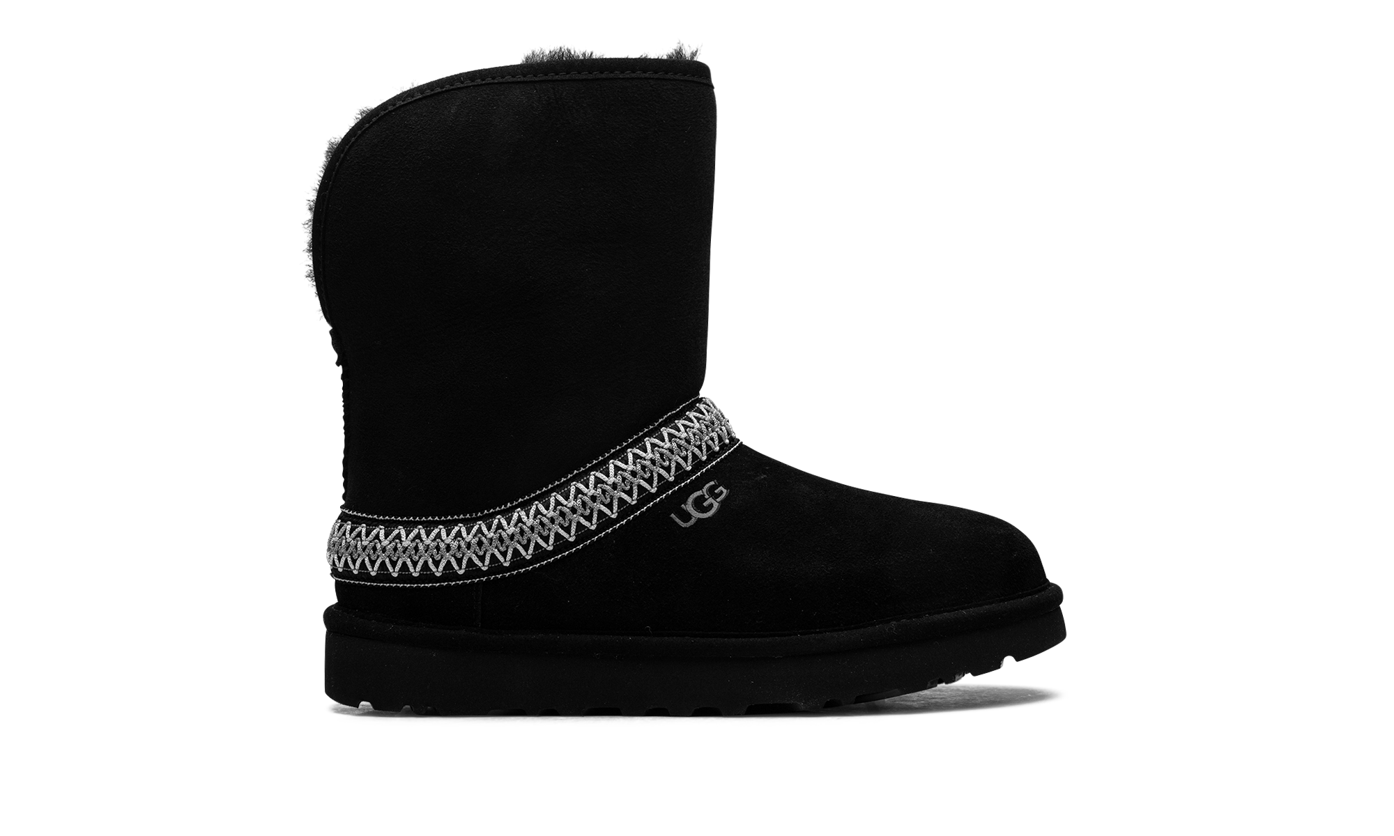 Classic Short Crescent Boot Women "Black"
