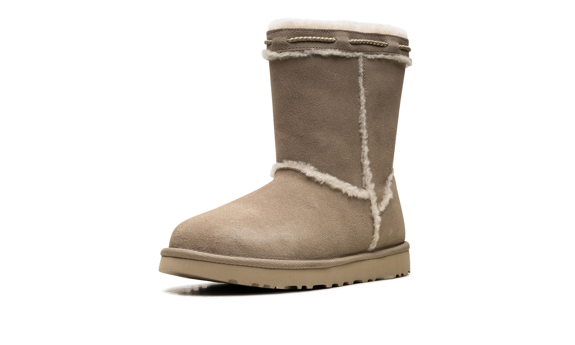 Classic Short Shearling Braid Women "Dune"