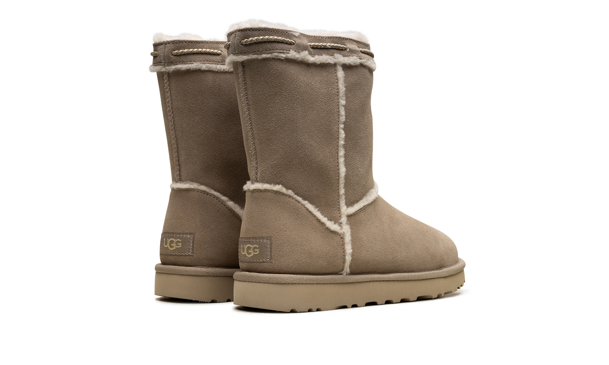 Classic Short Shearling Braid Women "Dune"