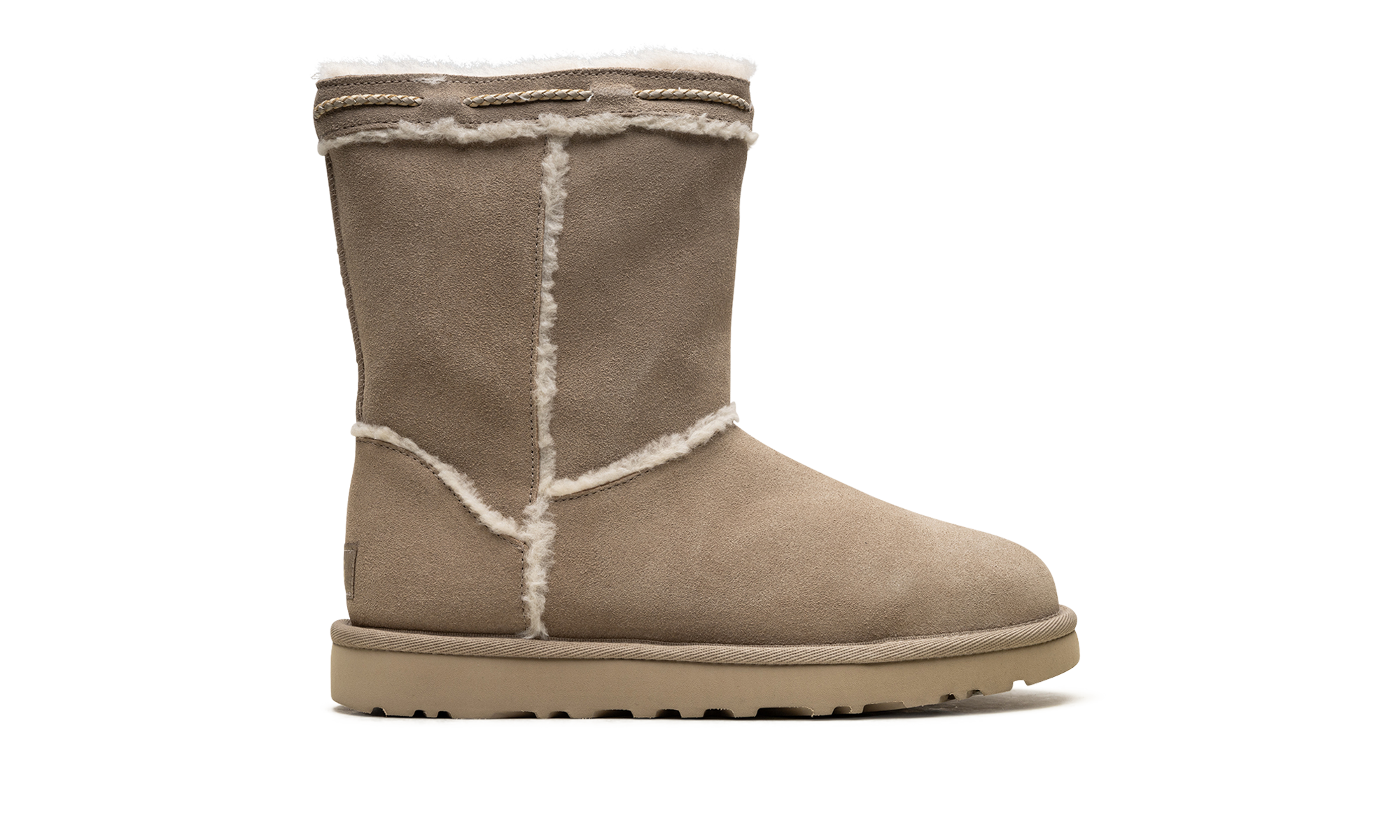 Classic Short Shearling Braid Women "Dune"