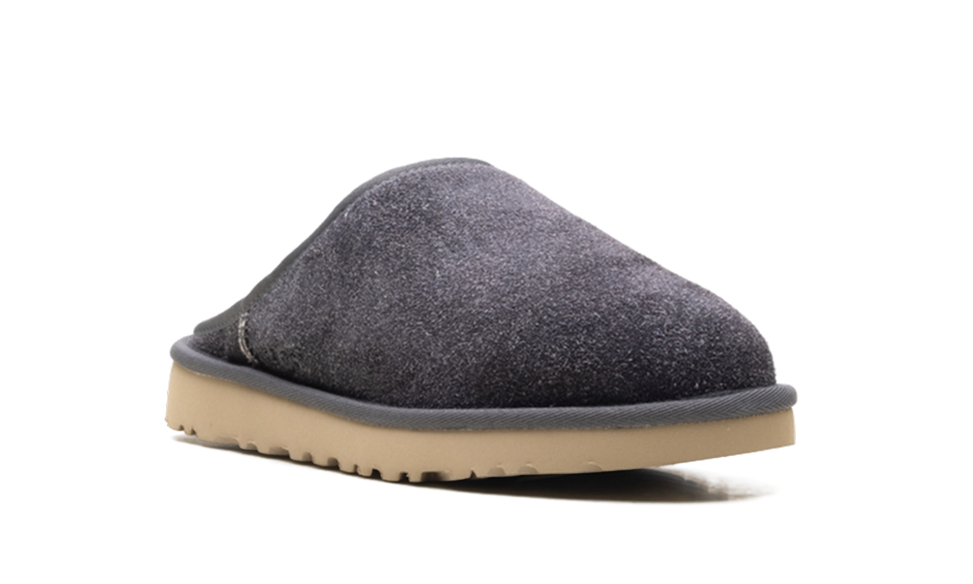 Classic Slip-On Shaggy Suede Slipper "Dark Grey"