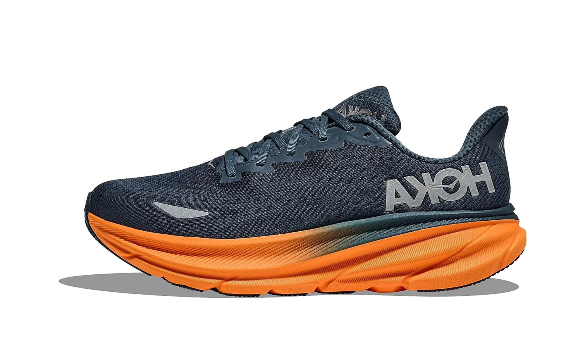 Clifton 9 Gore-Tex "Stormy Skies / Orange Zest"