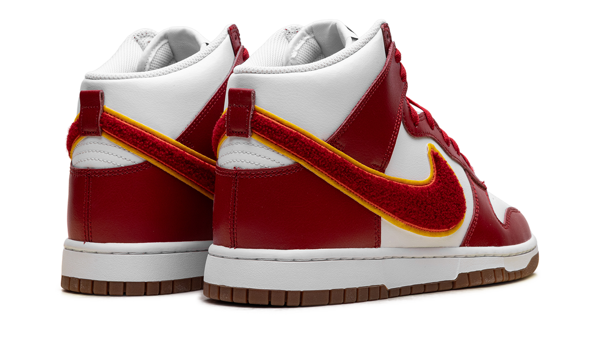 Dunk High "Chenille Swoosh White Gym Red"