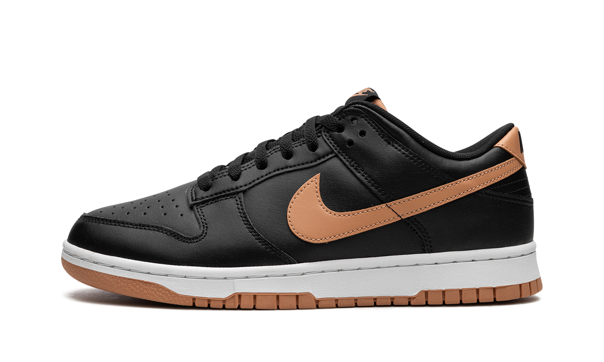 Dunk Low "Black / Amber Brown"