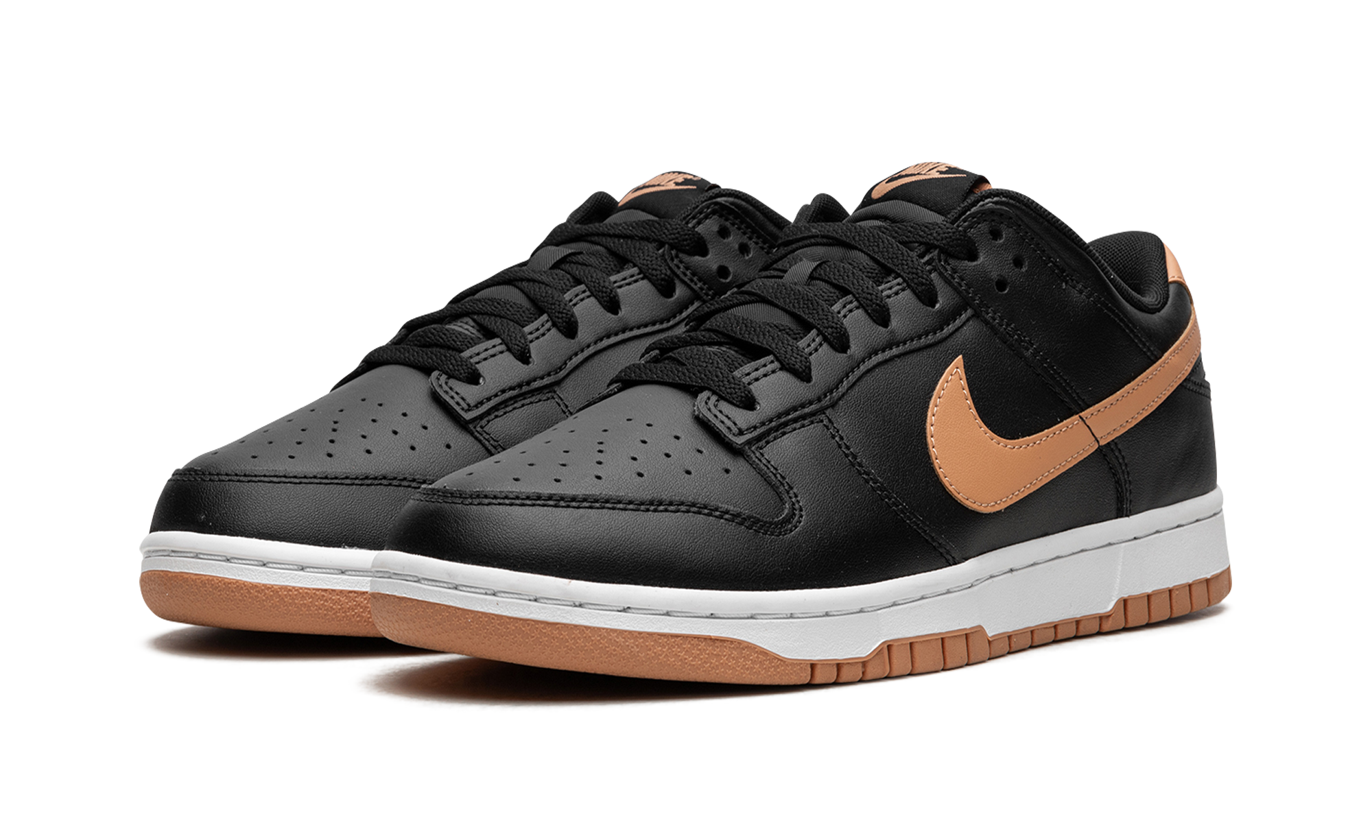 Dunk Low "Black / Amber Brown"
