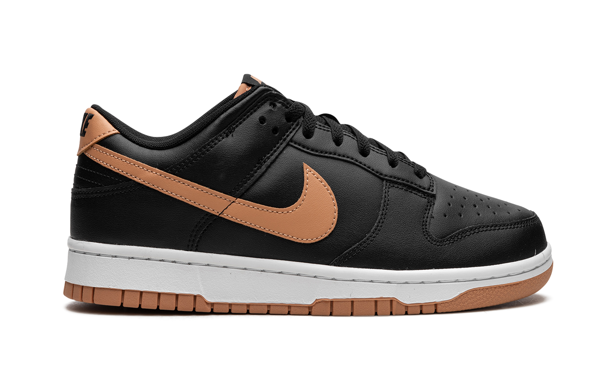 Dunk Low "Black / Amber Brown"