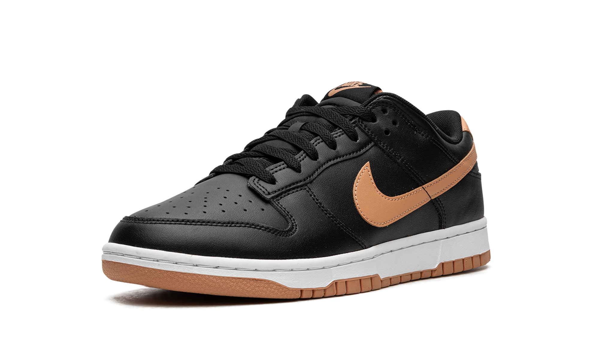 Dunk Low "Black / Amber Brown"