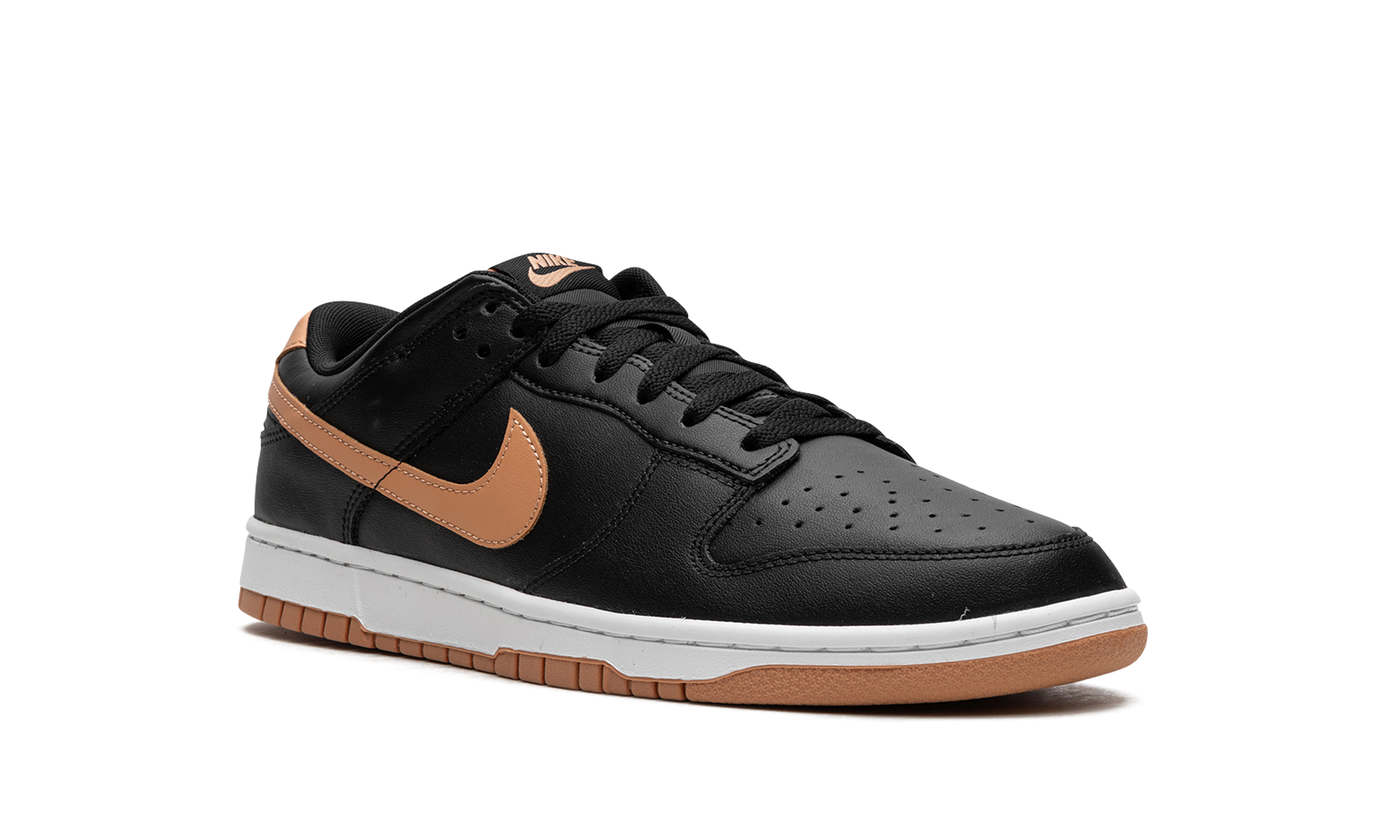 Dunk Low "Black / Amber Brown"