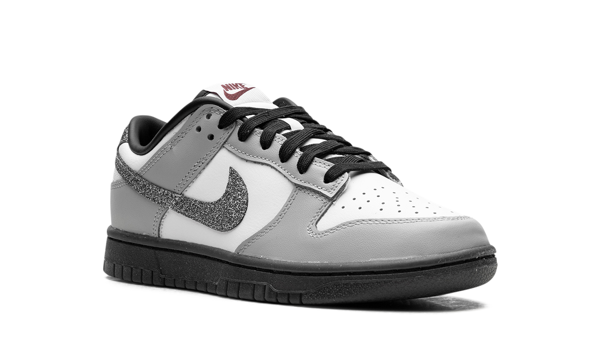 Dunk Low Lx Women "Glitter Swoosh White Light Smoke Grey"