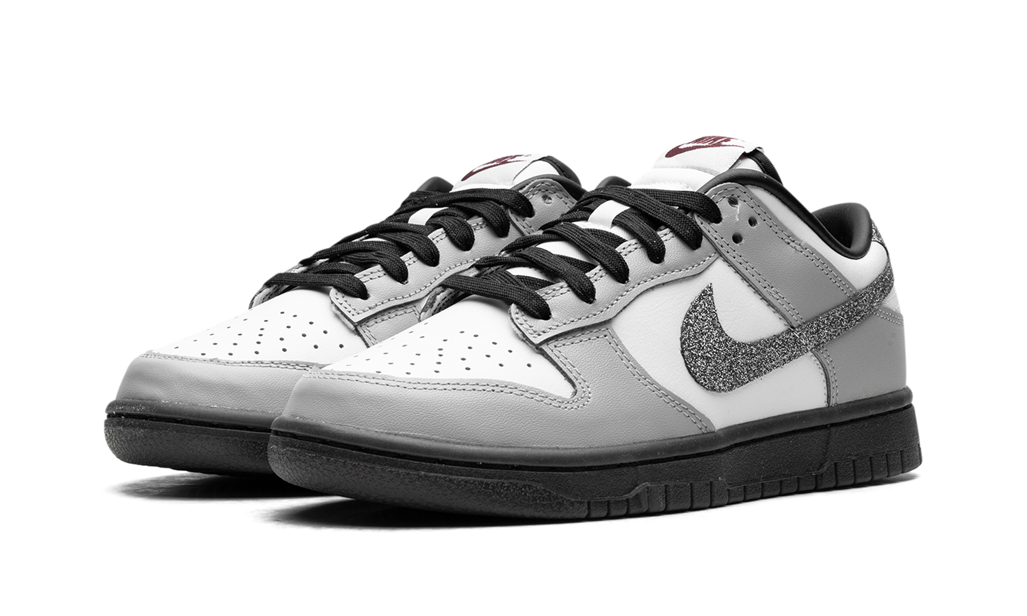 Dunk Low Lx Women "Glitter Swoosh White Light Smoke Grey"
