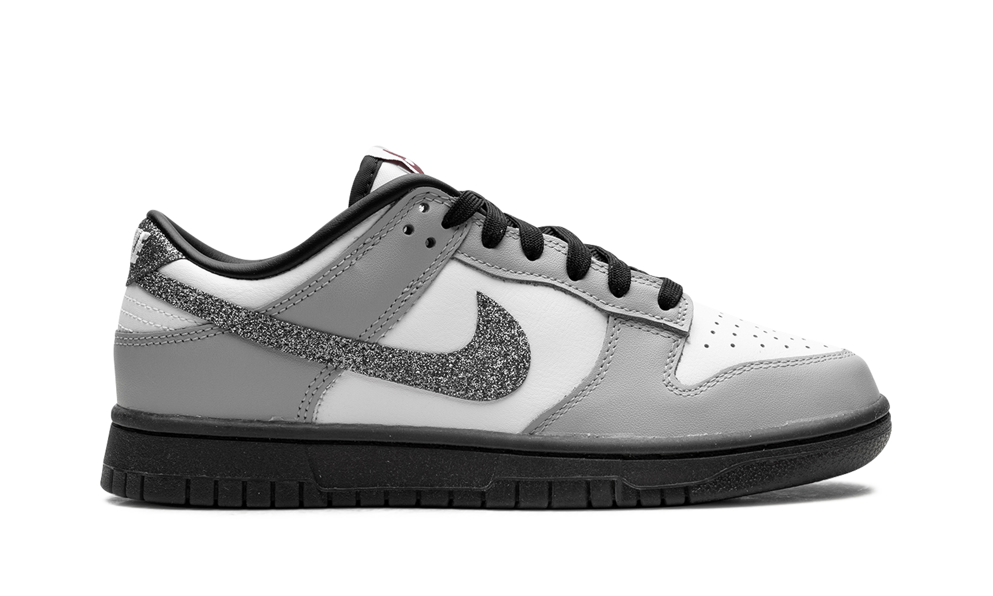 Dunk Low Lx Women "Glitter Swoosh White Light Smoke Grey"