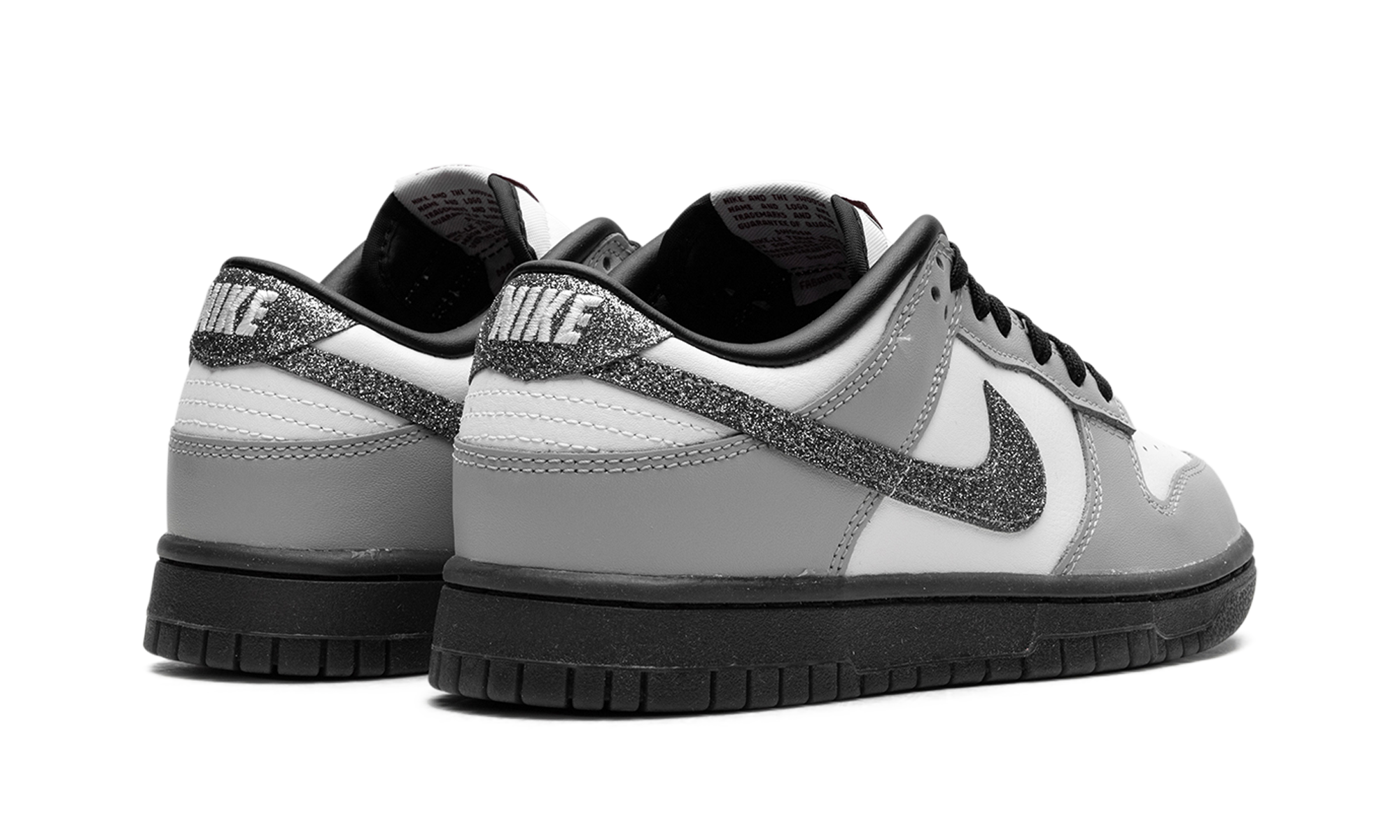 Dunk Low Lx Women "Glitter Swoosh White Light Smoke Grey"