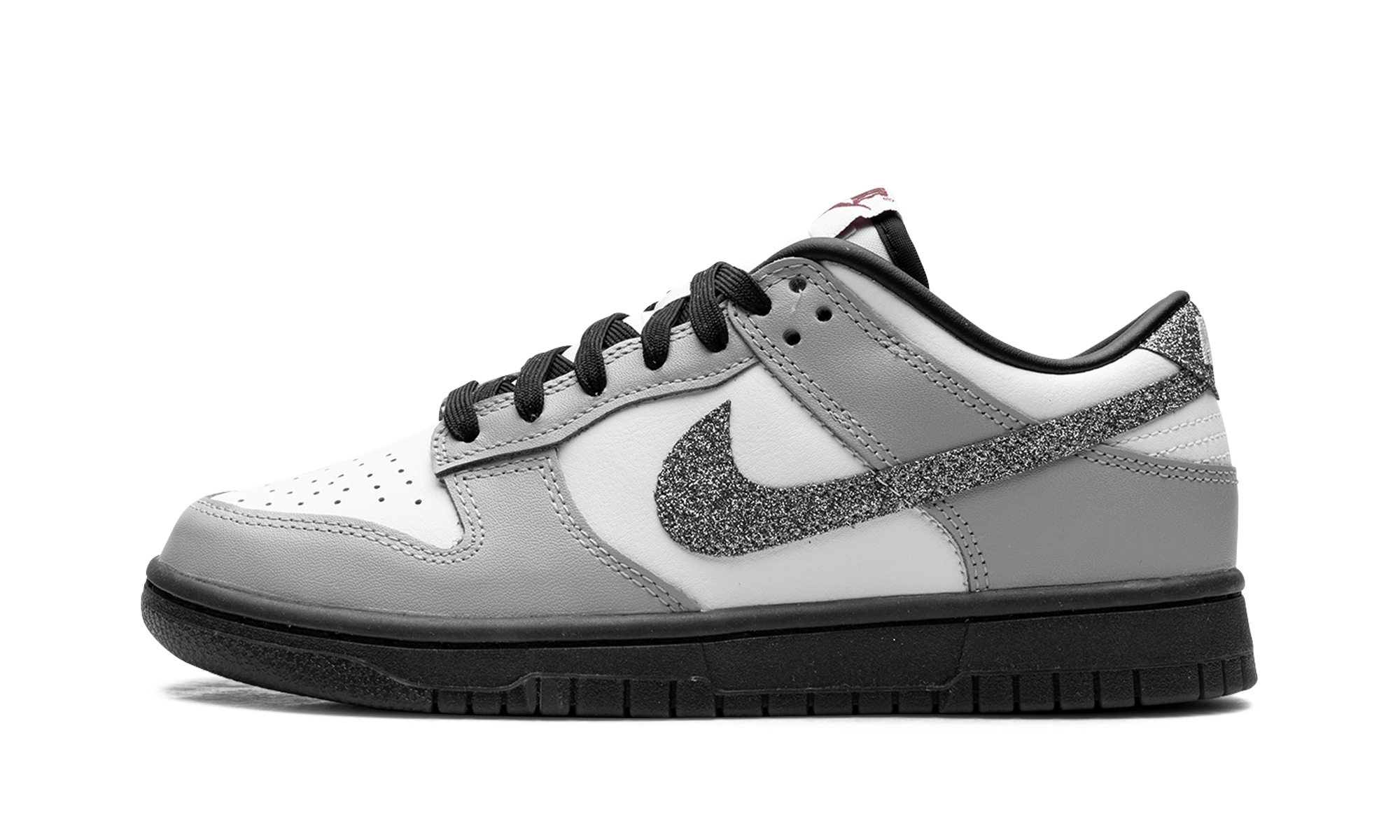 Dunk Low Lx Women "Glitter Swoosh White Light Smoke Grey"