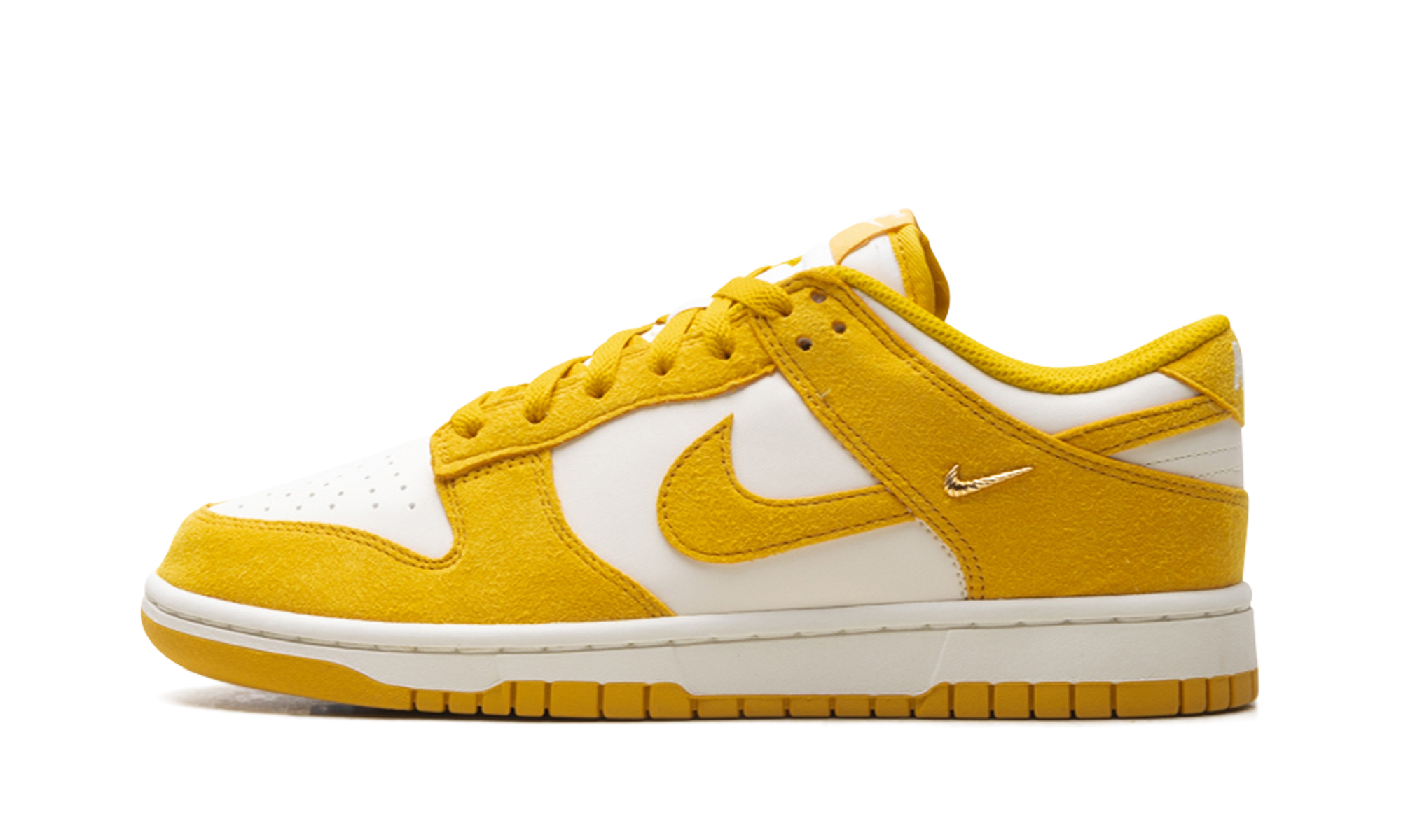 Dunk Low Women "Dark Sulfur Gold Mini Swoosh"