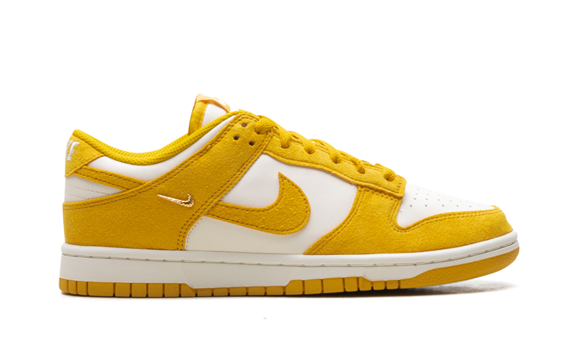 Dunk Low Women "Dark Sulfur Gold Mini Swoosh"