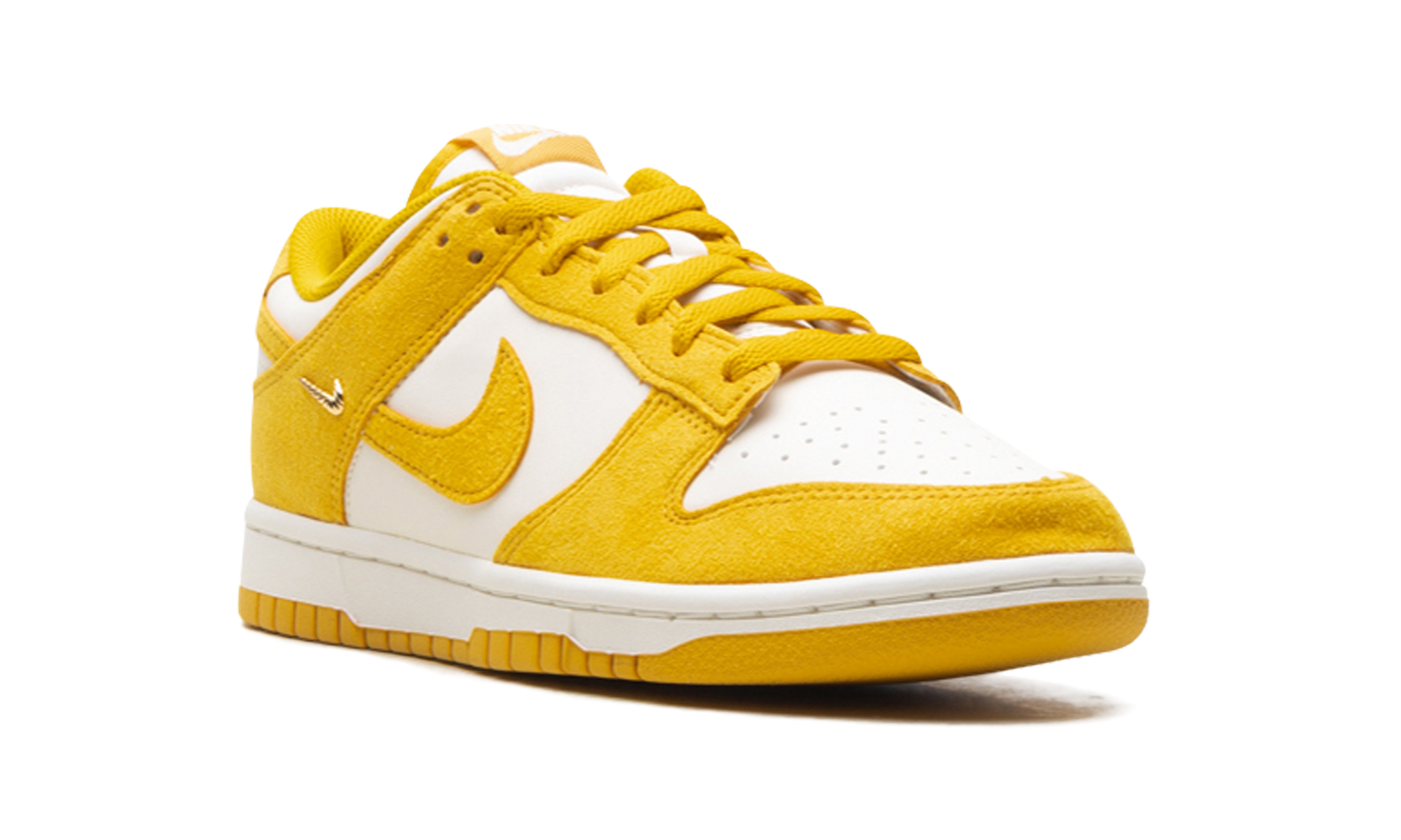 Dunk Low Women "Dark Sulfur Gold Mini Swoosh"