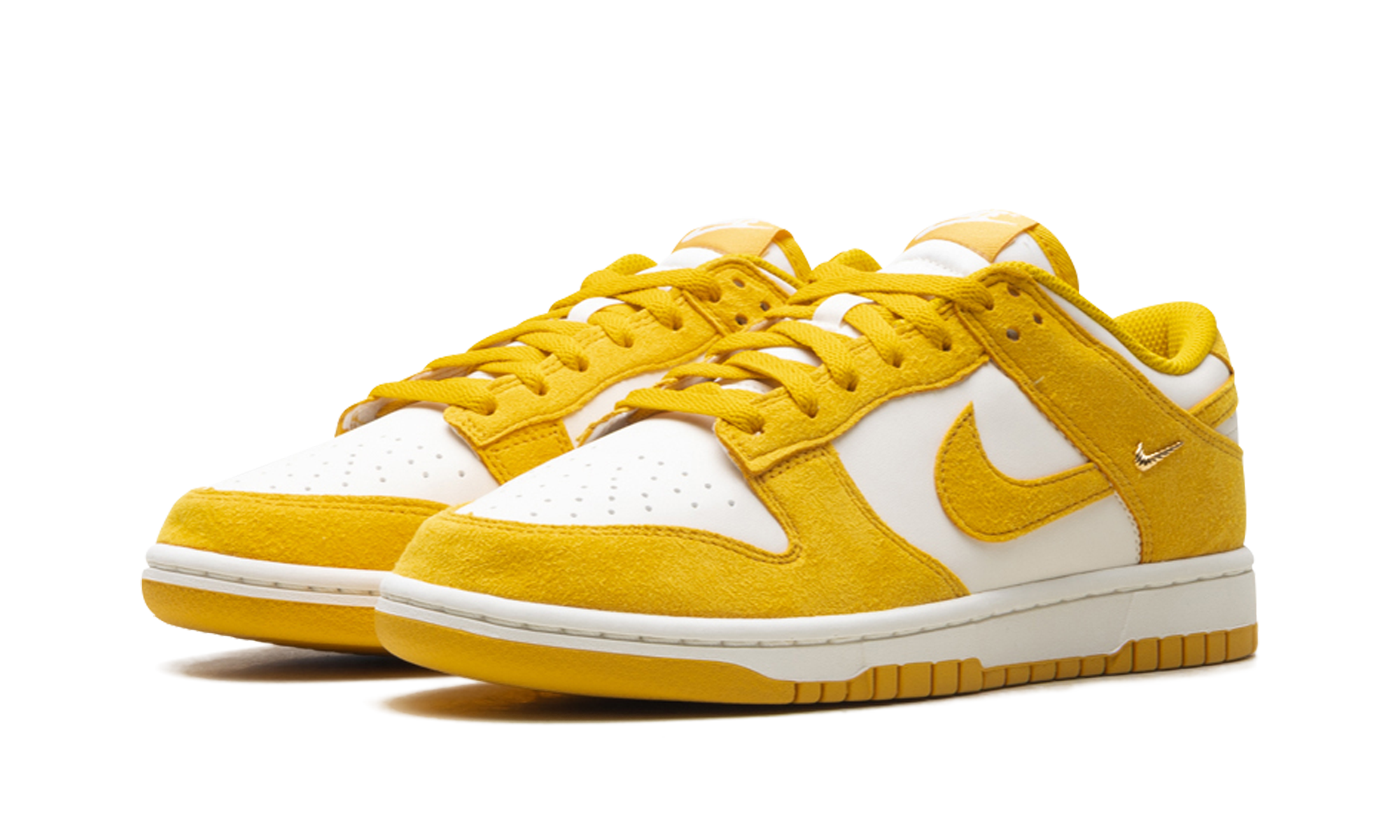 Dunk Low Women "Dark Sulfur Gold Mini Swoosh"