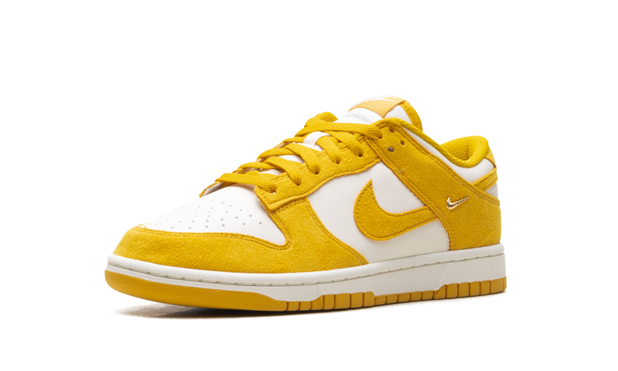 Dunk Low Women "Dark Sulfur Gold Mini Swoosh"