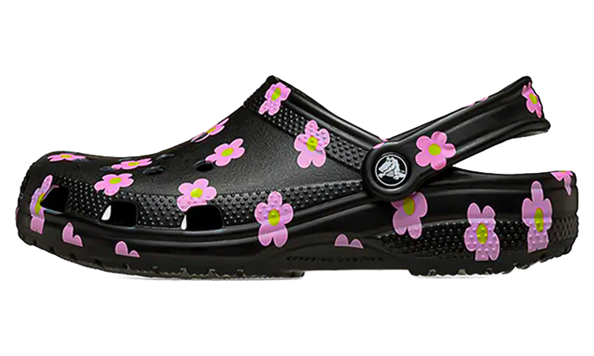 Flower Classic Clog GS "Black / Pink"