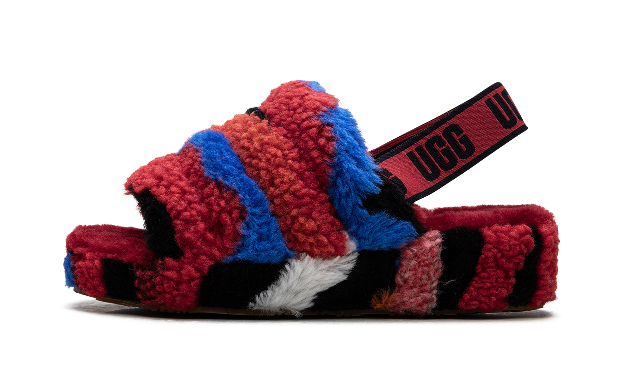Fluff Yeah Slide Women "Cali Collage Red"
