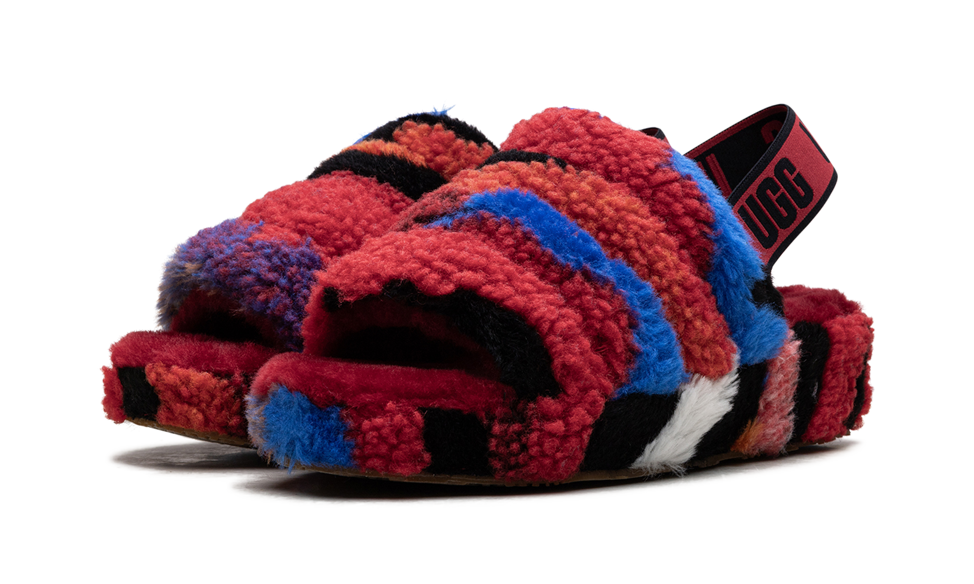 Fluff Yeah Slide Women "Cali Collage Red"