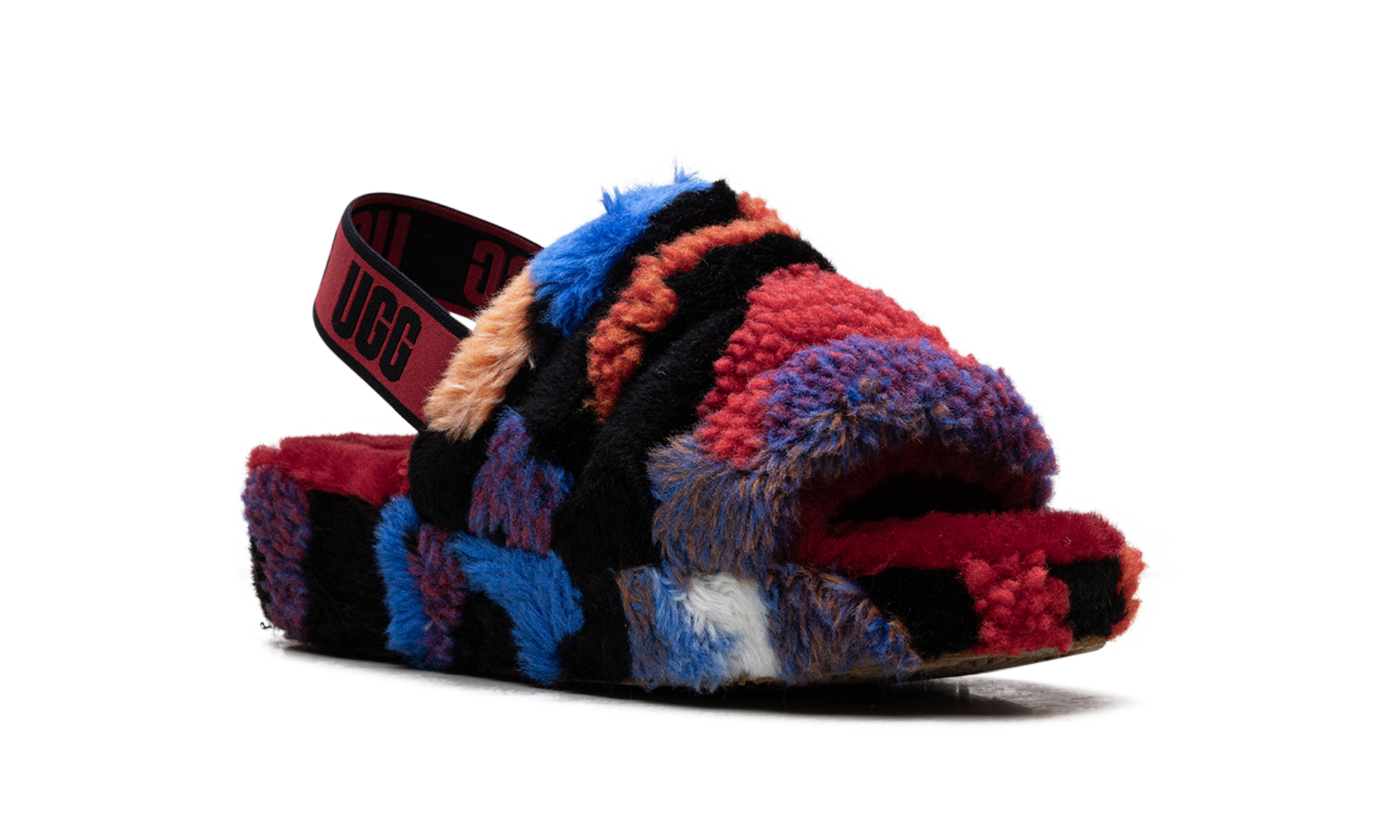 Fluff Yeah Slide Women "Cali Collage Red"