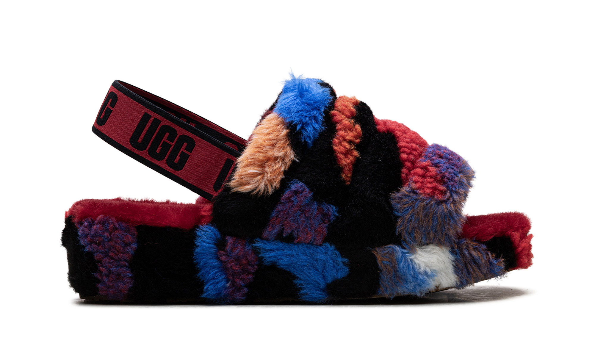 Fluff Yeah Slide Women "Cali Collage Red"