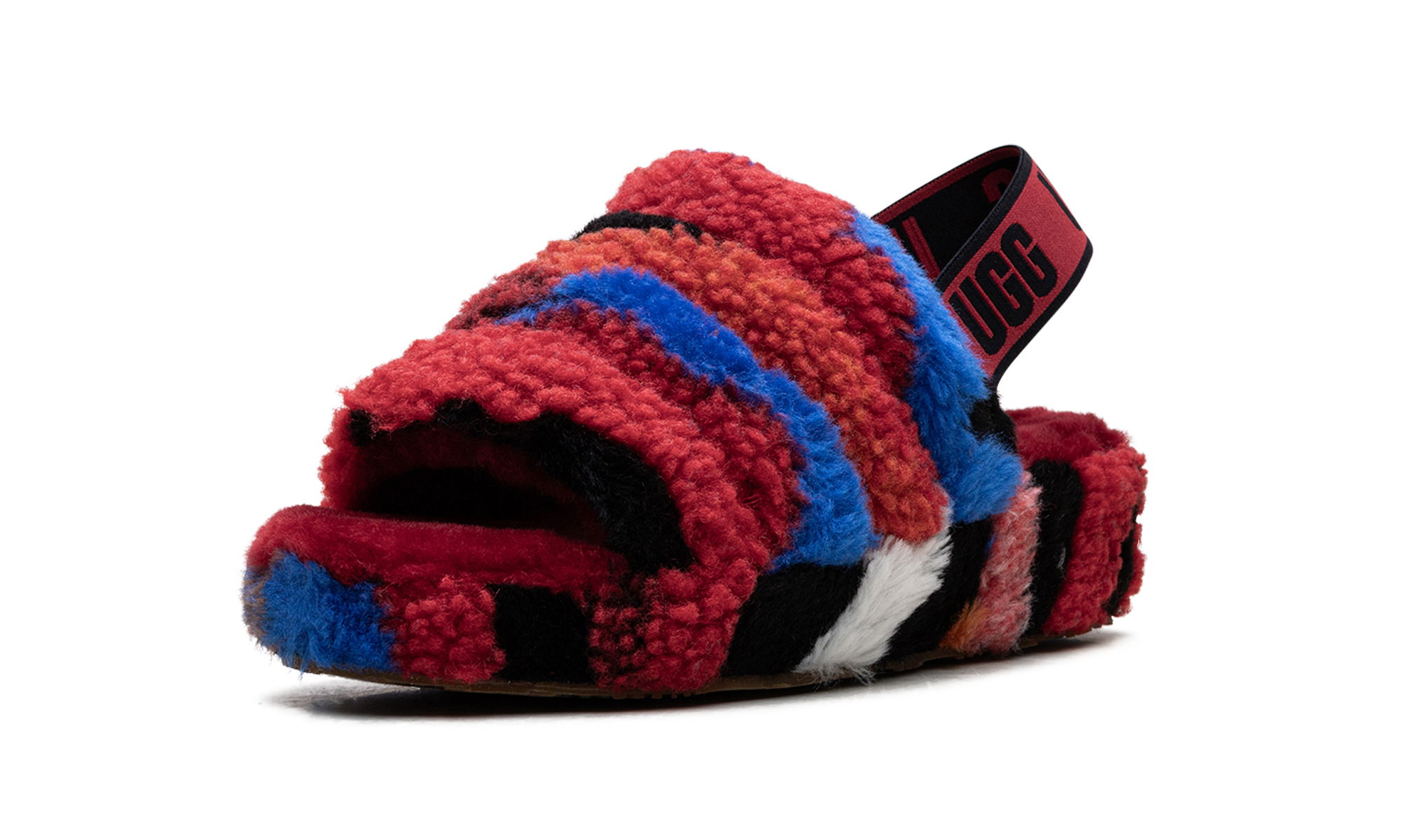 Fluff Yeah Slide Women "Cali Collage Red"