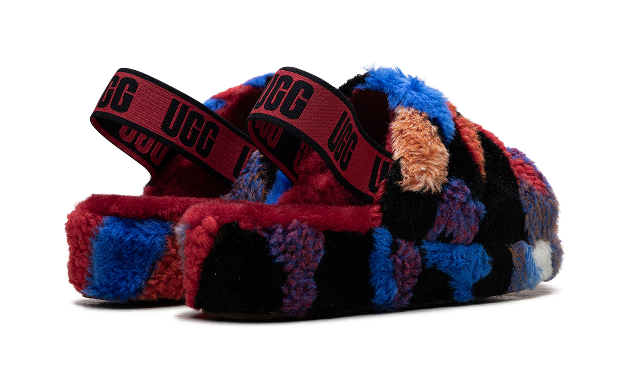 Fluff Yeah Slide Women "Cali Collage Red"