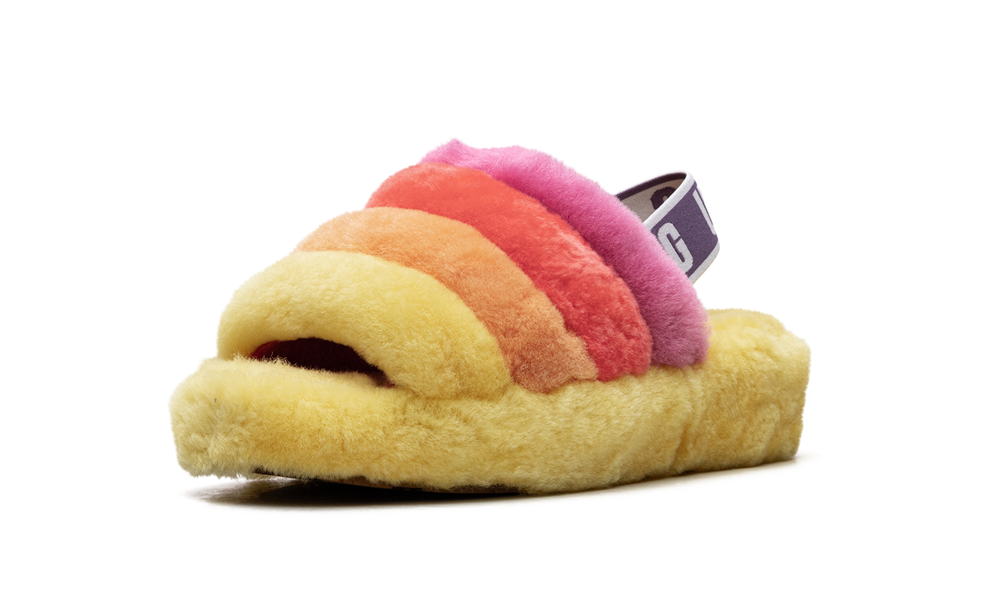 Fluff Yeah Slide Women "Rainbow Yellow"