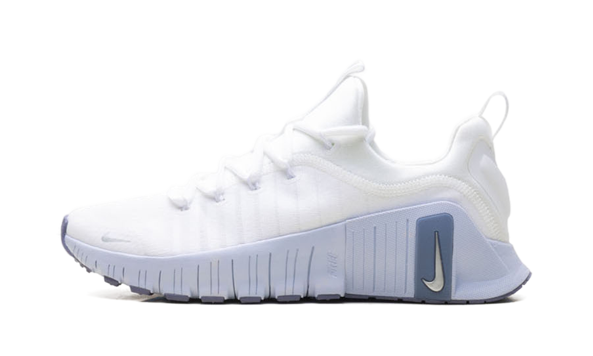 Free Metcon 6 Women "White Half Blue Silver"