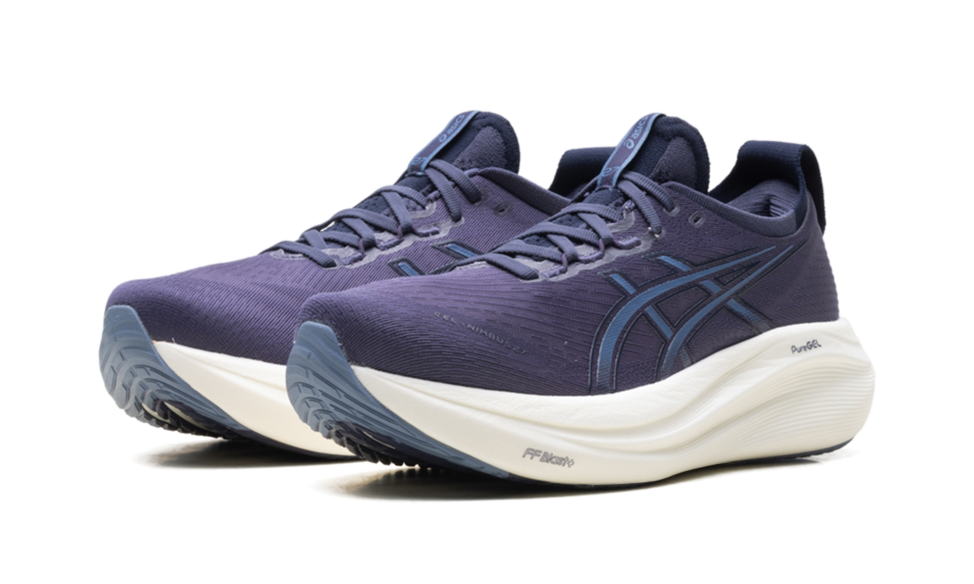Gel Nimbus 27 "Indigo Fog / Denim Blue"